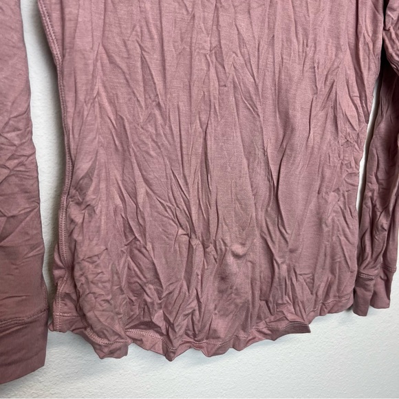 NWT Mauve Shadow Long Sleeve Scoop Neck Shirt - Warm Essentials by Cuddl Duds - Picture 3 of 9